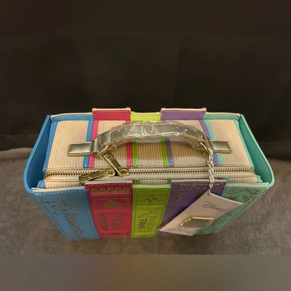 NWT. Loungefly Stitch Shoppe Disney Princess Books Volume 2 Crossbody Bag. - Picture 3 of 10